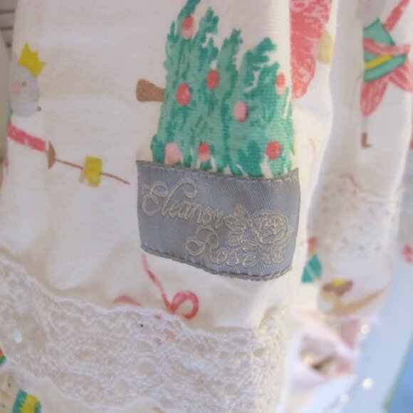 Eleanor Rose Girl's Long Sleeve Holiday Christmas Tunic Top Size 6-7 EUC - Picture 6 of 6